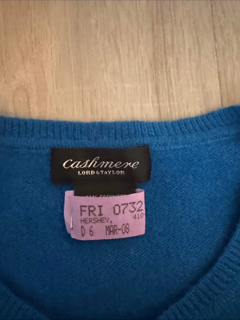 Lord & Taylor Women's Bright Blue Crewneck Sweater